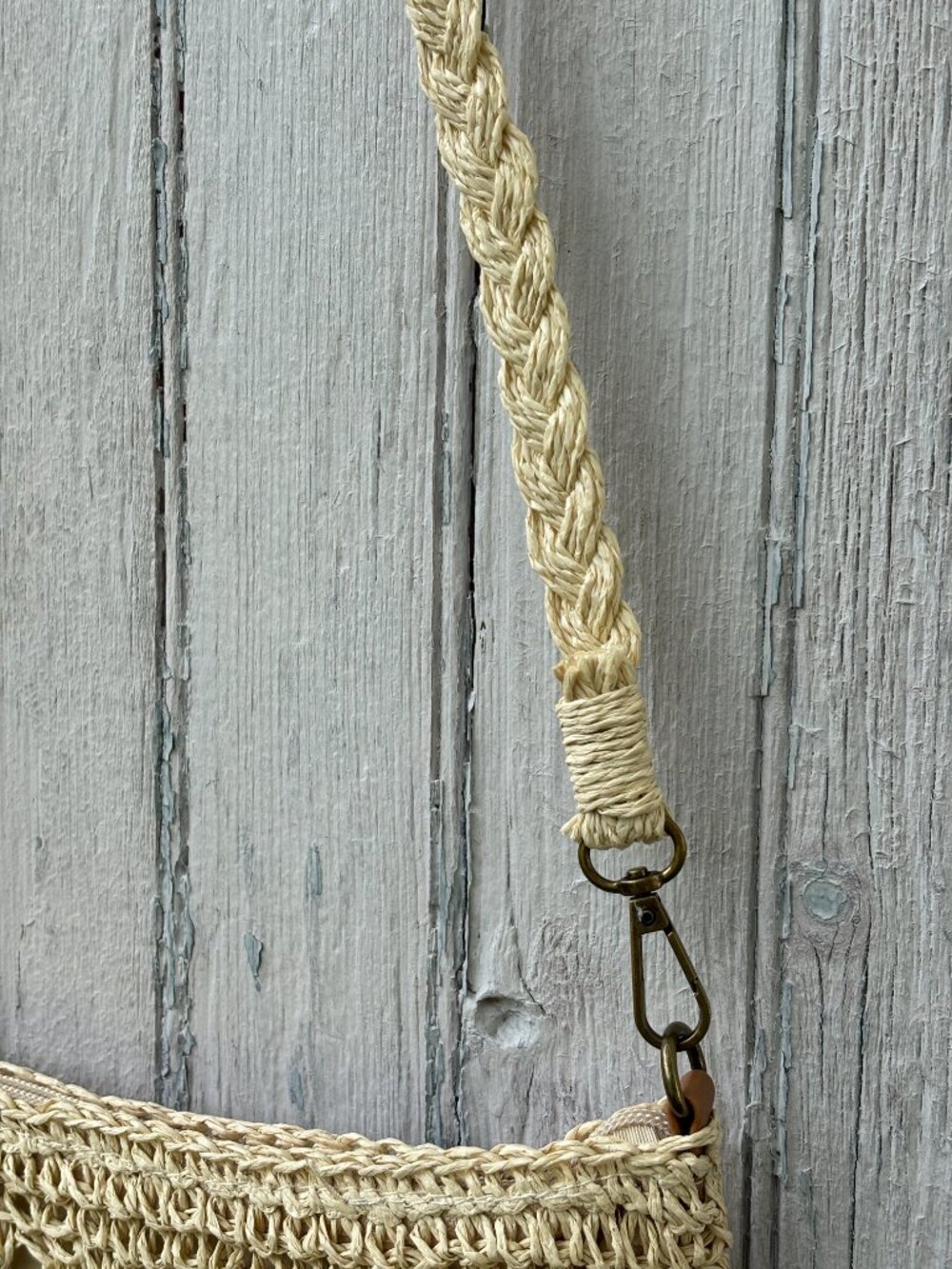 Kaleidoscope Accessories Natural Crochet Crossbody Bag | NWT - Picture 2 of 4